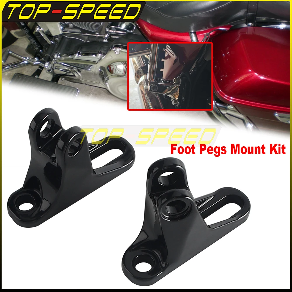 Rear Passenger Footpeg Mount Kit Durable Aftermarket Replacement For Harley Touring 93+ Non Trike Motorbike Foot Peg Accessories