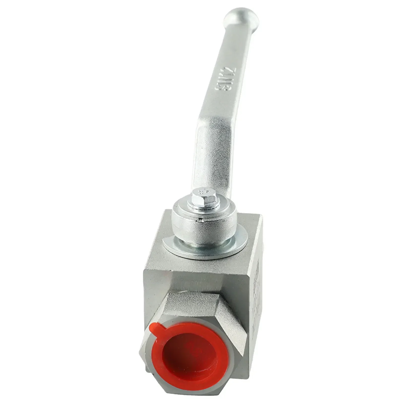 1pc 2-Way 500 Bar Carbon Steel High Pressure Hydraulic Ball Valve Gas Oil Water NPT Female Thread Hydraulic Valve Tool - 1/4\