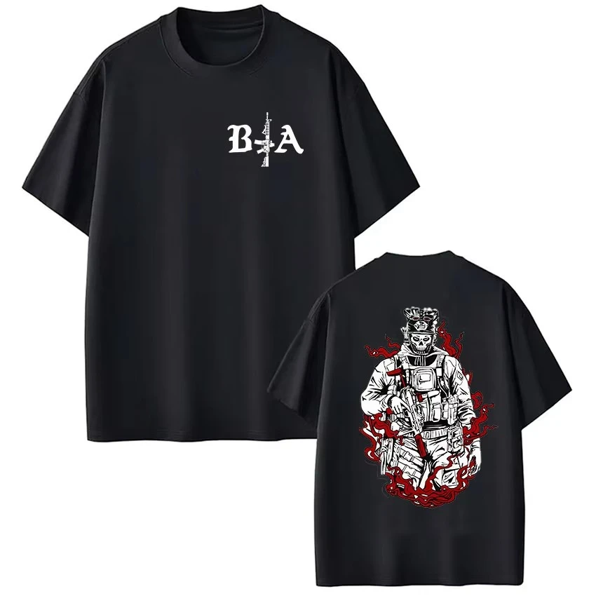 Camiseta gráfica Air Assault Brothers in Arms, camisetas de manga corta de moda gótica para hombre, camiseta de algodón con cuello redondo Vintage, ropa de calle