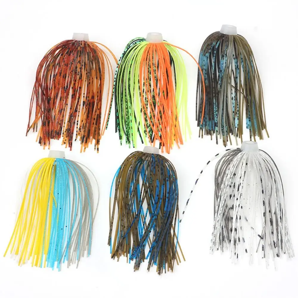 Elastic Silicone Skirts Bass Jigs 88 Strands Umbrella Sensation Skirts Soft 64mm Buzzbaits Spinner Jigging Lure