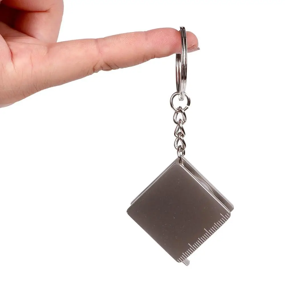 MINI Keychain  Stainless Steel Gauging Tool Measuring Tools Retractable Ruler Tape Measures
