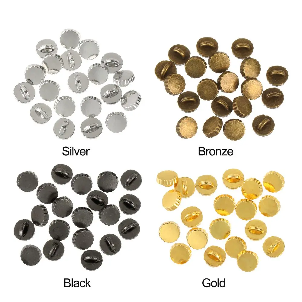 20/40pcs 5mm DIY 미니 인형 라운드 버튼 1/6 인형 의류 초소형 버클 벨트 버클