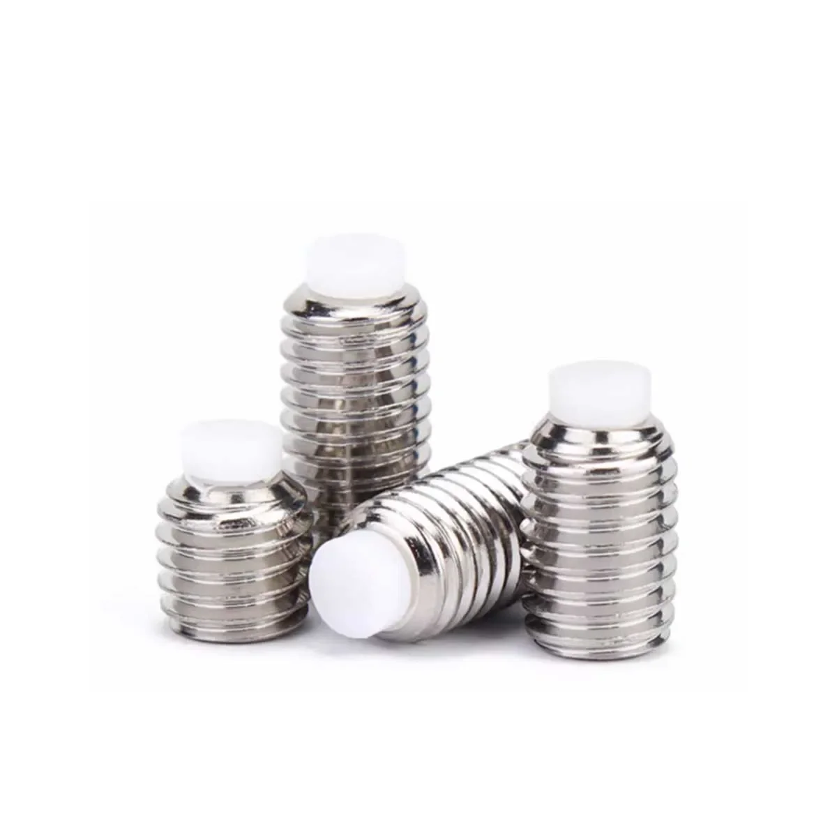 304 Stainless Steel Pom Plastic Plunger With Nylon Head Machine Buffer Screw M4M5M6M8M10