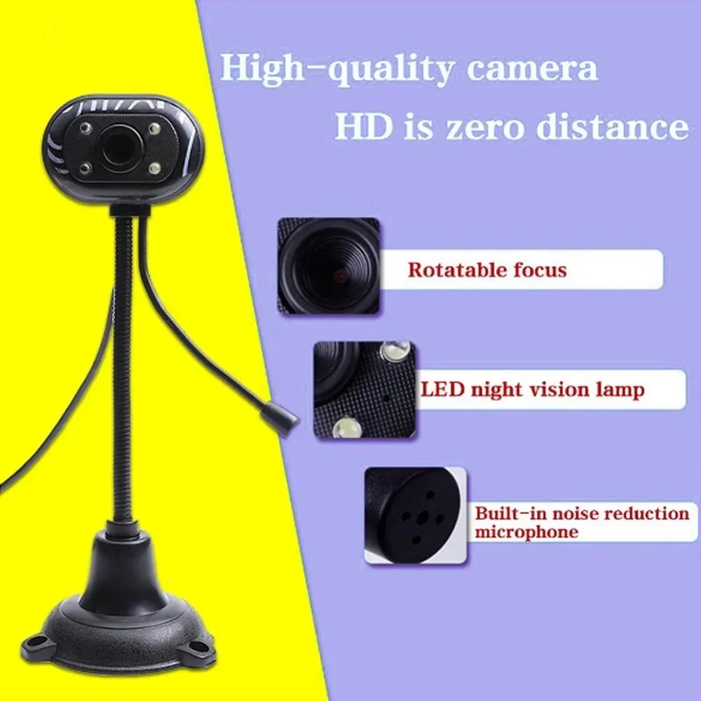 

YP 480P Dynamic Resolution Network Camera Suitable for Desktop Laptops and High-definition Computers with Microphones