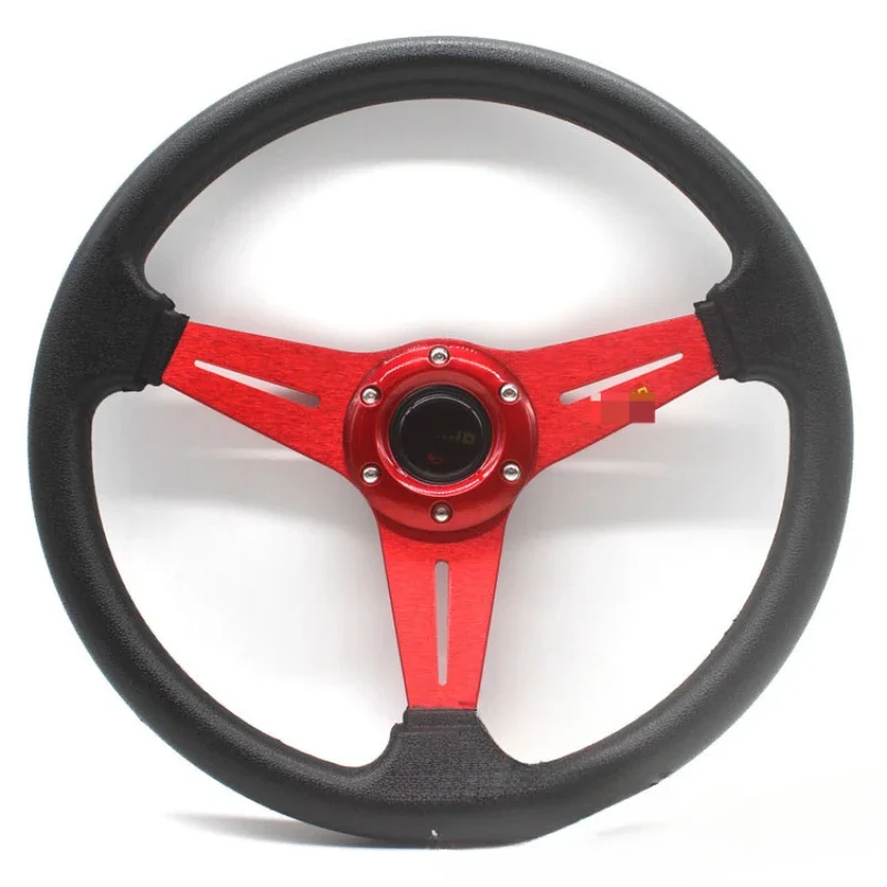 

350mm/14” Sport Steering Wheel Aluminum PU Racing Drift Steering Wheel with Speaker