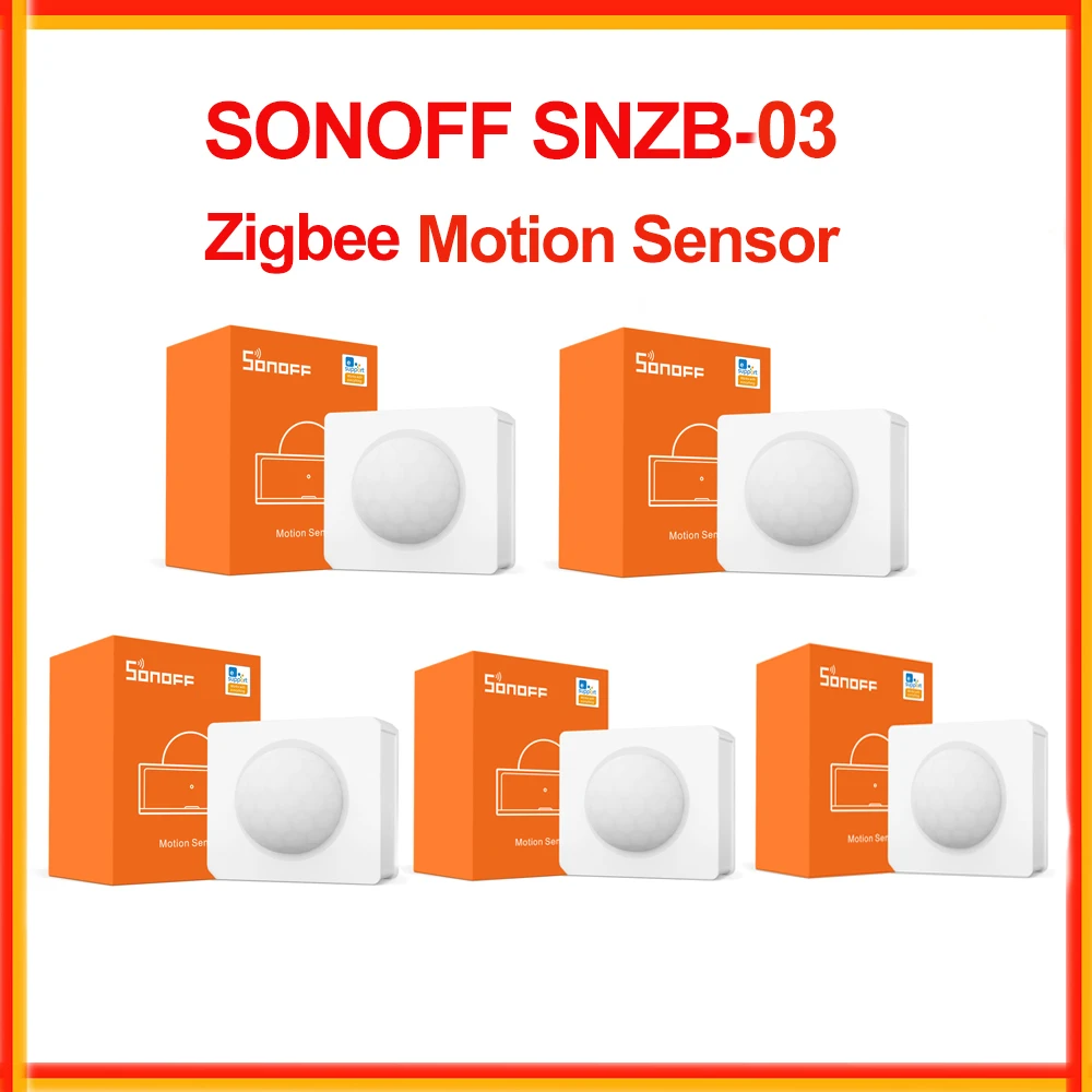 SONOFF SNZB-03 Zigbee Smart Zigbee Motion Sensor Detector Sensor Smart Home Security Work With SONOFF ZBBridge via eWeLink APP