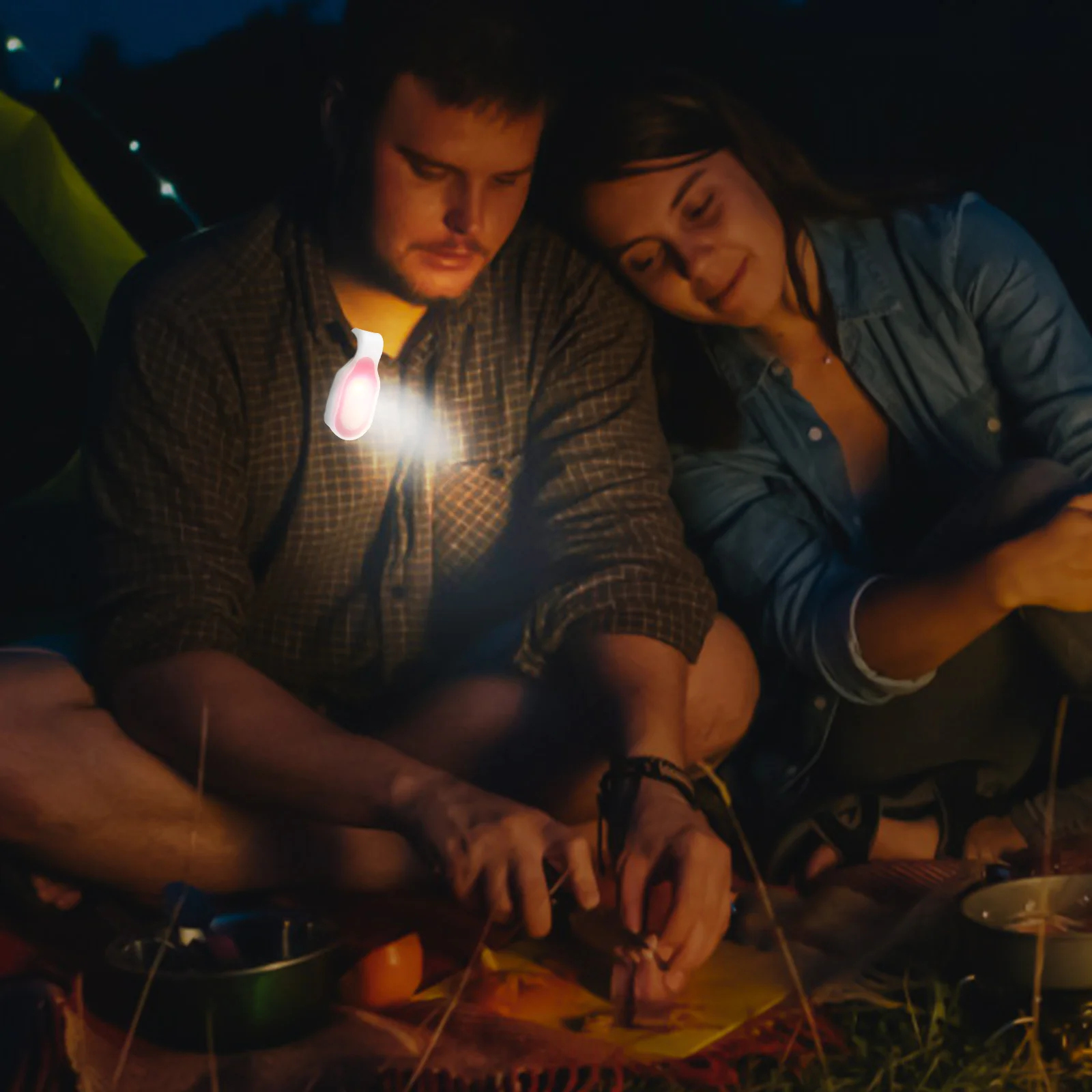 

2Pcs Magnetic Running Lights Clip on Flashlight Hands Warning Light Night Safety Light for Running Walking Cycling