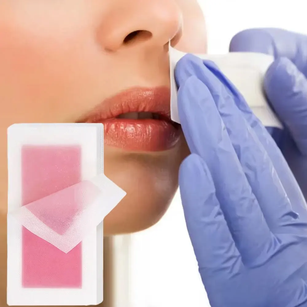Depilatory Wax Strips Hair Removal Wax Paper Cold Wax Strips Paper For Face Neck Arm Leg Body Beauty Tools - view 5