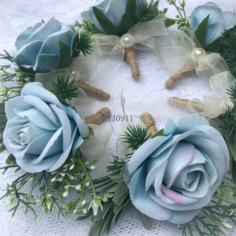 * Fiore all'occhiello per matrimonio, fiore al seno con perla rosa, fiore da polso, braccialetto da sposa per damigella d'onore, corpetto da polso, sorelle damigella d'onore