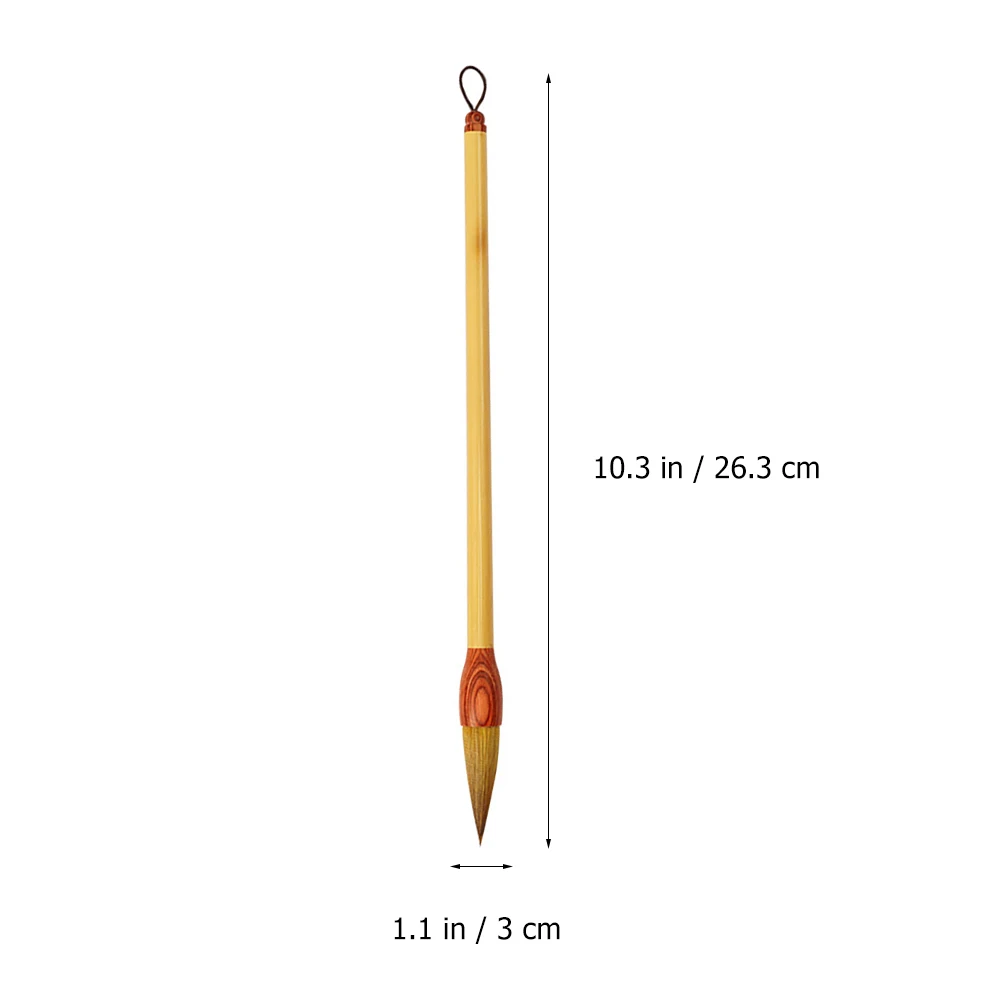 

1Pcs Chinese Calligraphy Brush Professional Wolf Hair Sumi Writing Brush Art Supplies Weasel Hair Pen for Beginners Advanced