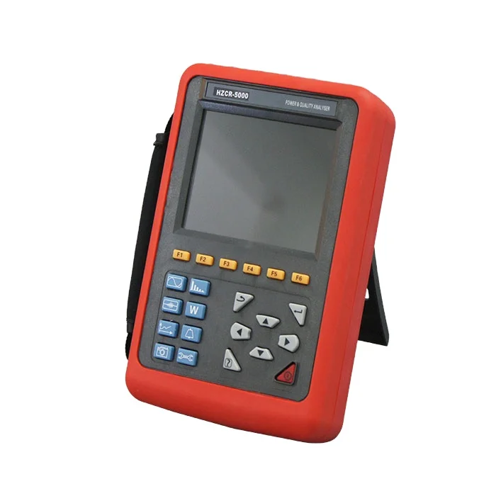 New Style HZCR5000 advanced power quality measurement and analysis instrument with 10mA-6000A fixture
