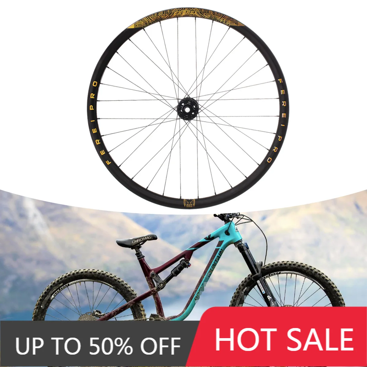 STLF Ferei AM/DH Mountain Bike Carbon Wheelset with Disc Brake