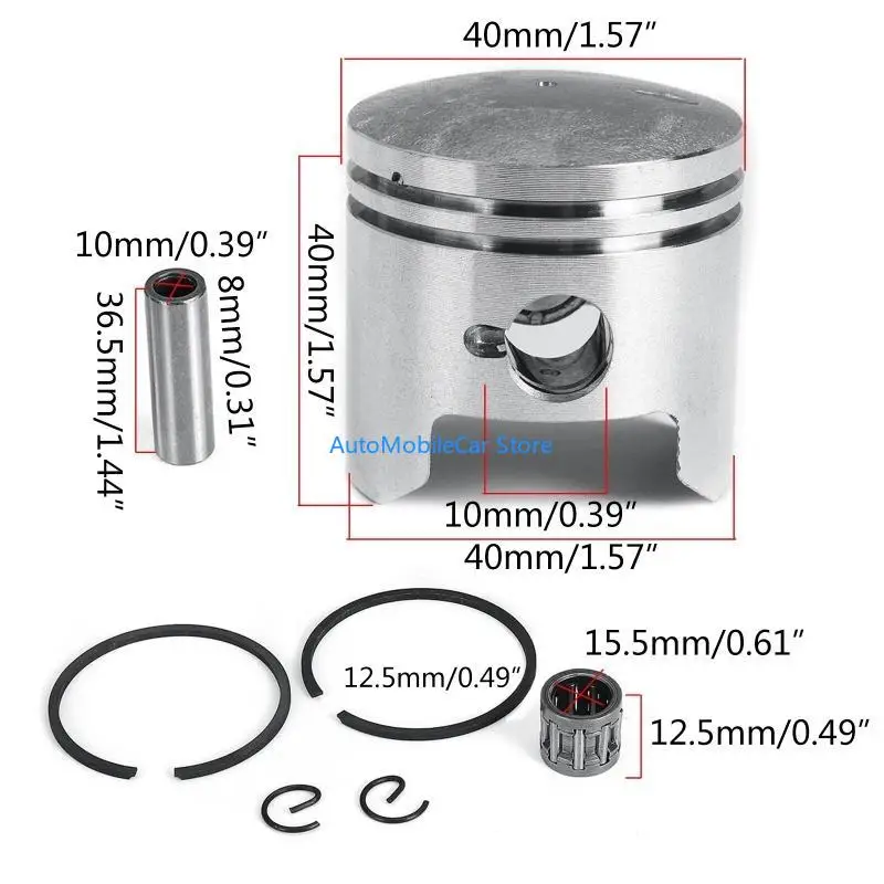 G8TE Motocross 40mm Piston Pin Ring Set For Scootor ATVs Off Road Pit Dirt Bike - view 6