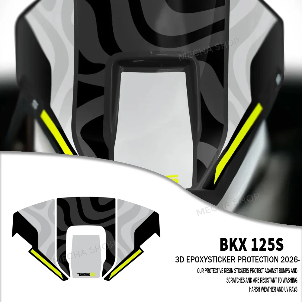 

BKX125S Accessories 3D Resin Decal Kit for Benelli BKX 125S 2026 Front Sticker Motorcycle
