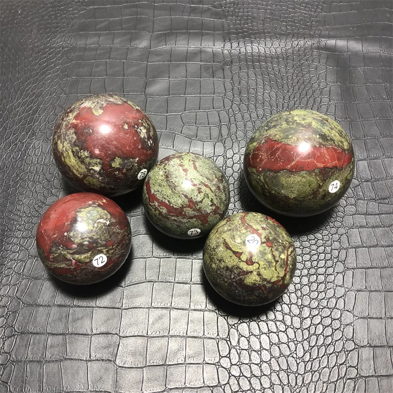 Natural Dragon Blood Stone Ball Quartz Crystal Energy Gem Ball Home Office Decoration Gift Mineral Degaussing Ornaments