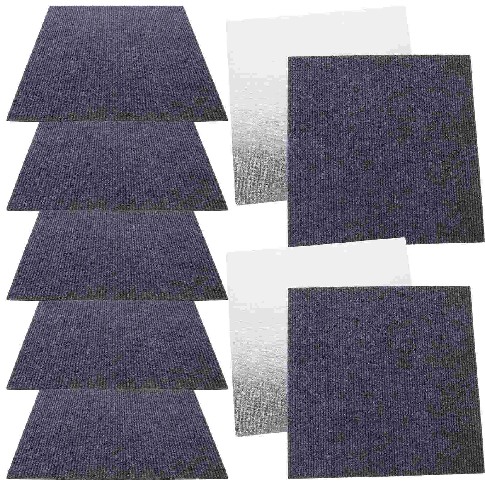 10 Pcs Non-slip Floor Stickers Shower Tile Peel and Adhesive Wallpaper Polyester Flooring Office Back