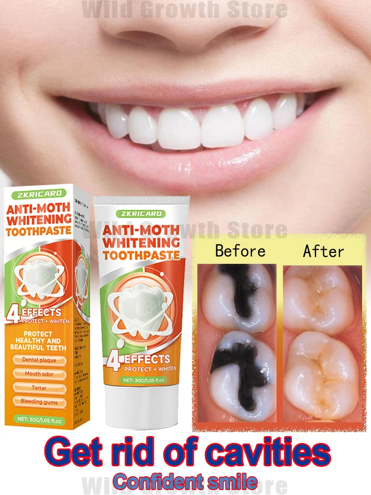 Repairs cavities, eliminates tooth decay, and protects gums with natural plant extracts