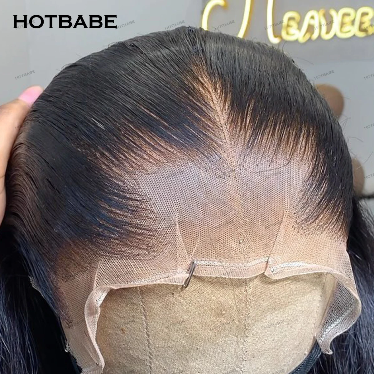 

Lagos Hairline Glueless Wigs 450 Density 100% Human Hair Silky Straight 13x6/360 HD Lace Frontal Wigs Preplucked Wear And Go