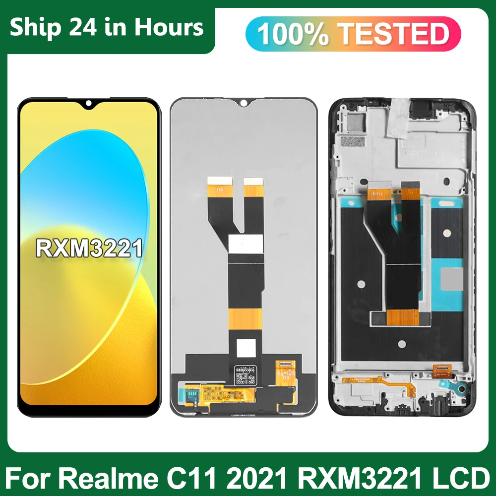 Nueva pantalla Oppo Realme C11 2021 RMX3231, para reemplazo de pantalla táctil Realme C11 RMX2185, para reparación de pantalla Lcd RealmeC11