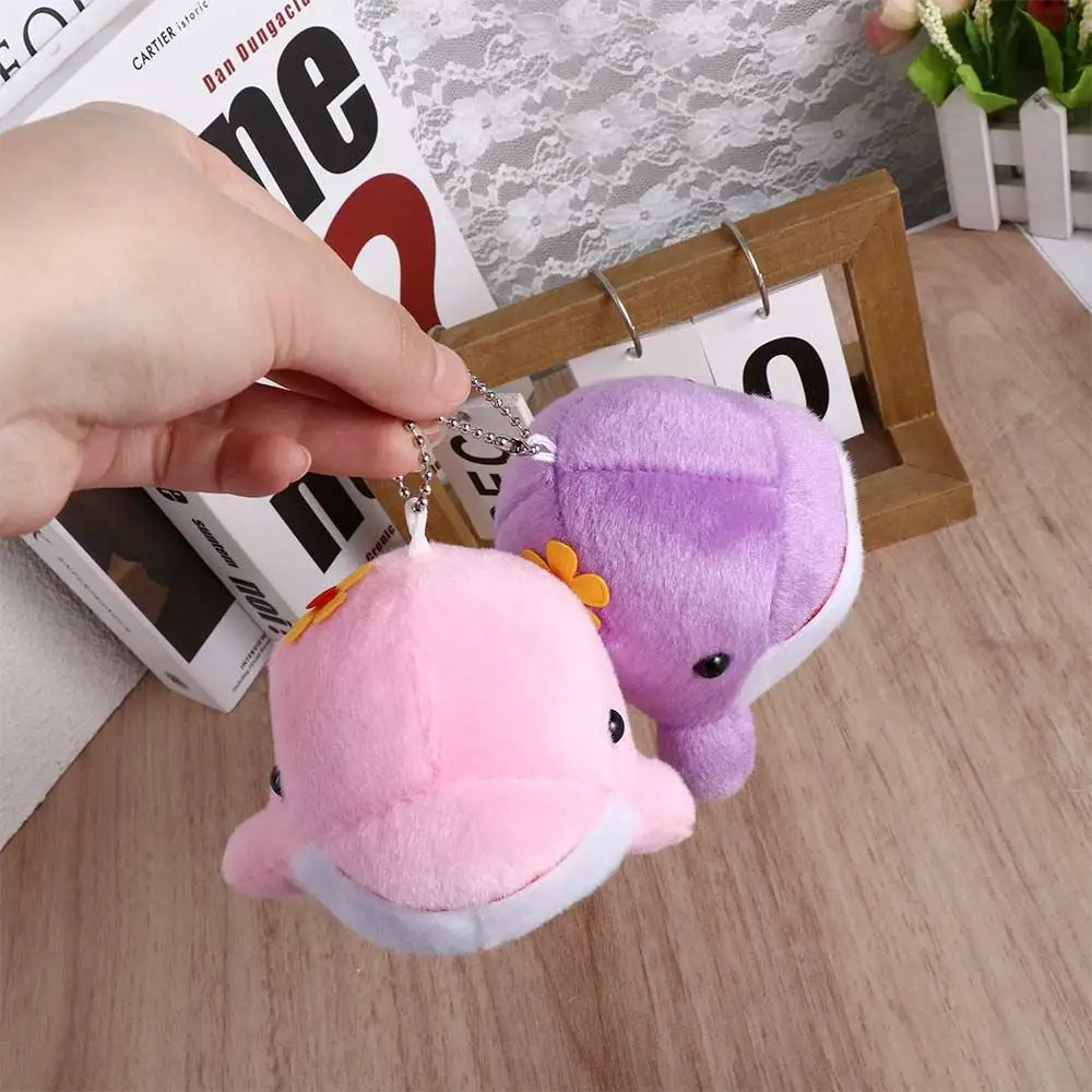 Cute Soft  Backpack Pendant Stuffed  Animal  Hanging Pendant Whale  Pendant Whale   Keyring Keychain