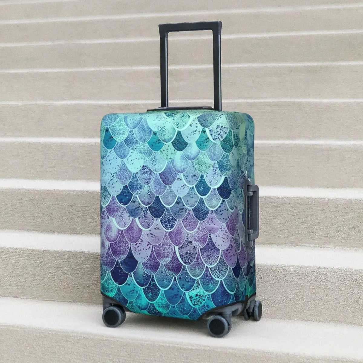

MAGIC MERMAID RAINBOW Suitcase Cover Protection Elastic Travel Luggage Protector Covers for 18-32 Inch