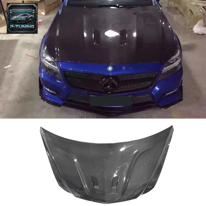 

Carbon Fiber BS Style Engine Hood for Mercedes Benz CLS Class W218 CLS63 AMG Front Hood Bonnet Cover Car Bodykit
