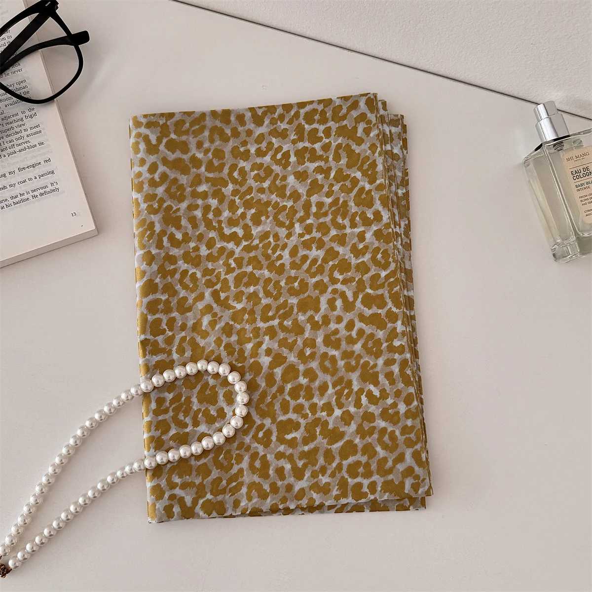 Leopard Print Gift Wrapping Paper, 10 Sheets