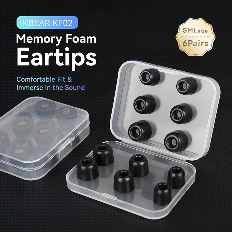 KBEAR KF02 Memory Foam Ear Tips S/M/L