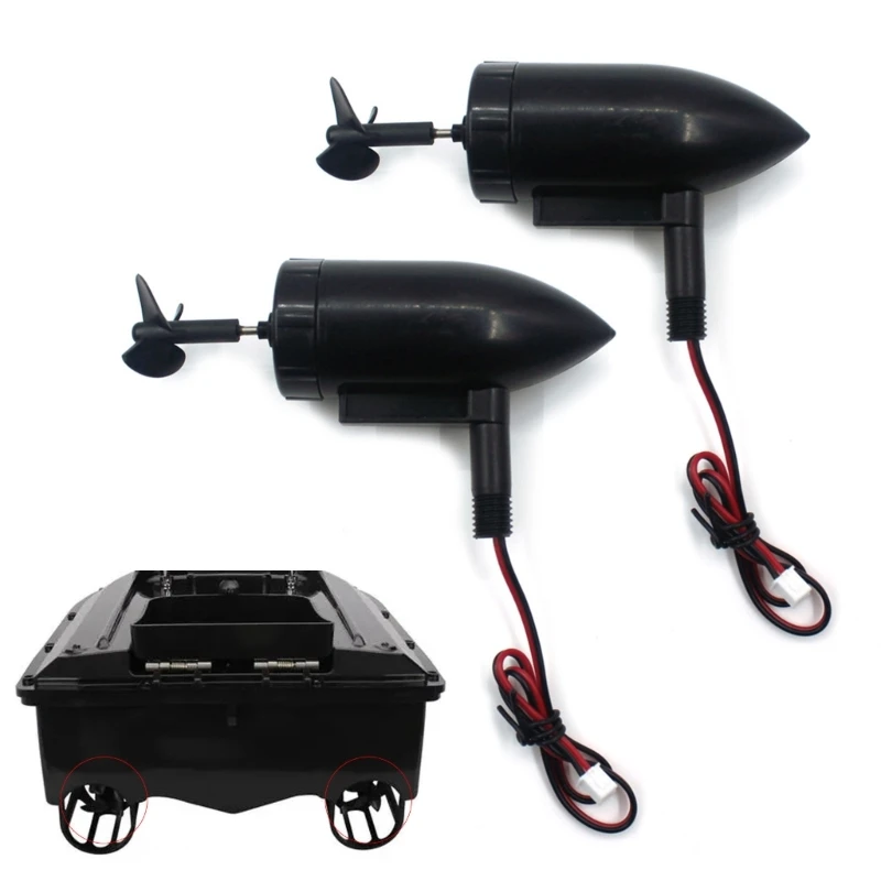 2Pcs Boat Thrusters Bait Boat Underwater Motor Propellers Boat Accessories DIY Modified Kits for 2011-5 Fishing Bait Boat