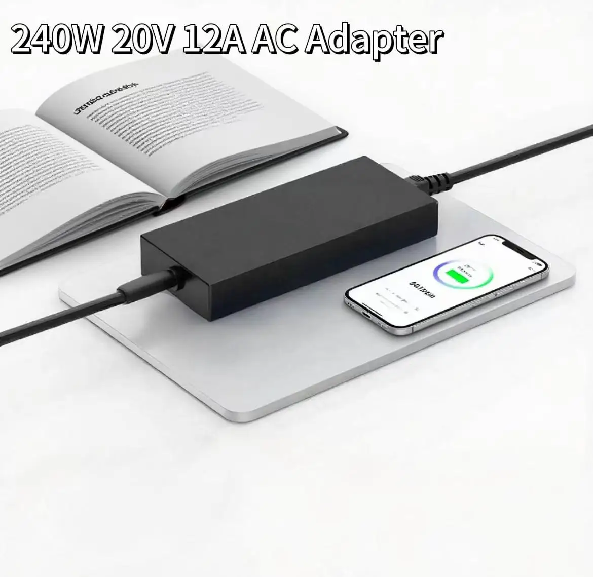 

MSI Laptop AC Adapter 240W 20V 12A Power Supply for Pulse GL76 GL66 Crosshair 15 16 17 Katana GF76 Stealth 14 Studio A13FV