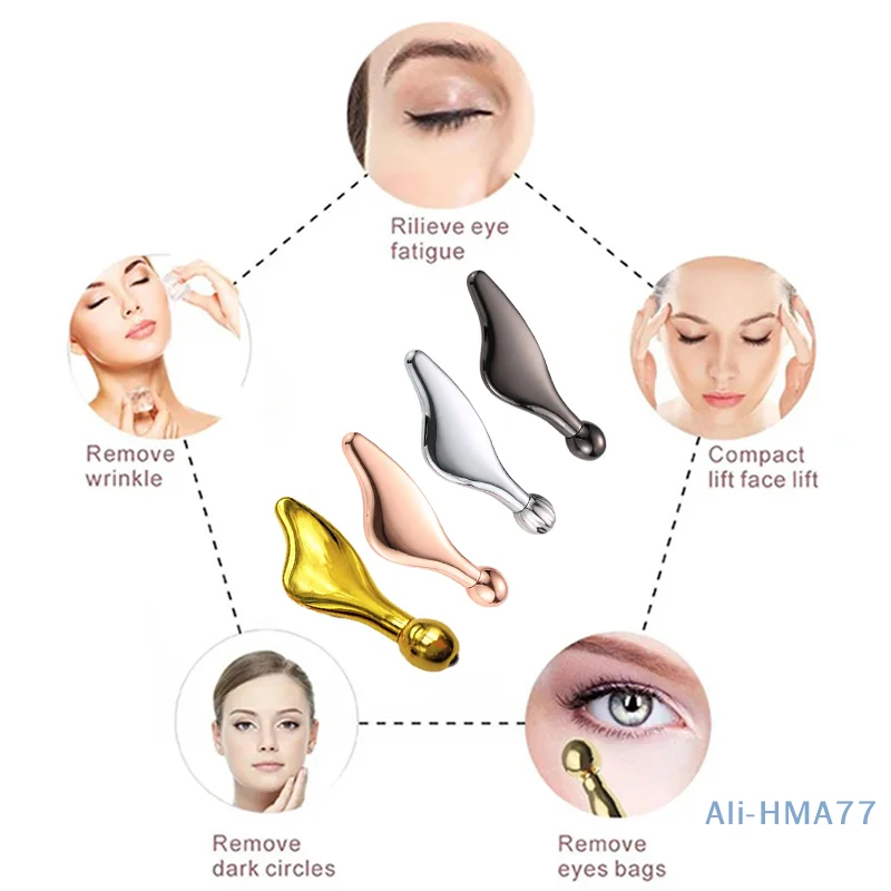 

Metal Gua Sha Board Face Massager Dolphin Ball Roller Zinc Alloy Scraper Face Lifting Massage Beauty Skincare Guasha Beauty Tool