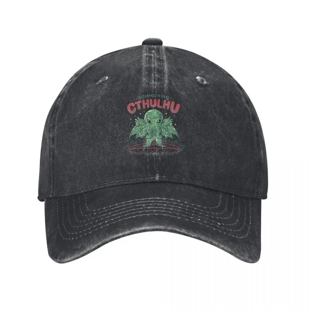 Summoning Cthulhu Cool Horror Gift Baseball Cap Sunhat Bobble Hat Golf Wear Ball Cap Mens Caps Women's