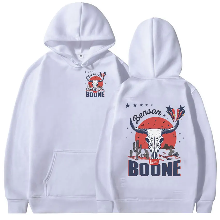 Benson Boone Tour Concert 2024 Print Hoodie Men's Women Vintage Fashion Pullover Sweatshirts Casual Clothing Oversized Hoodies