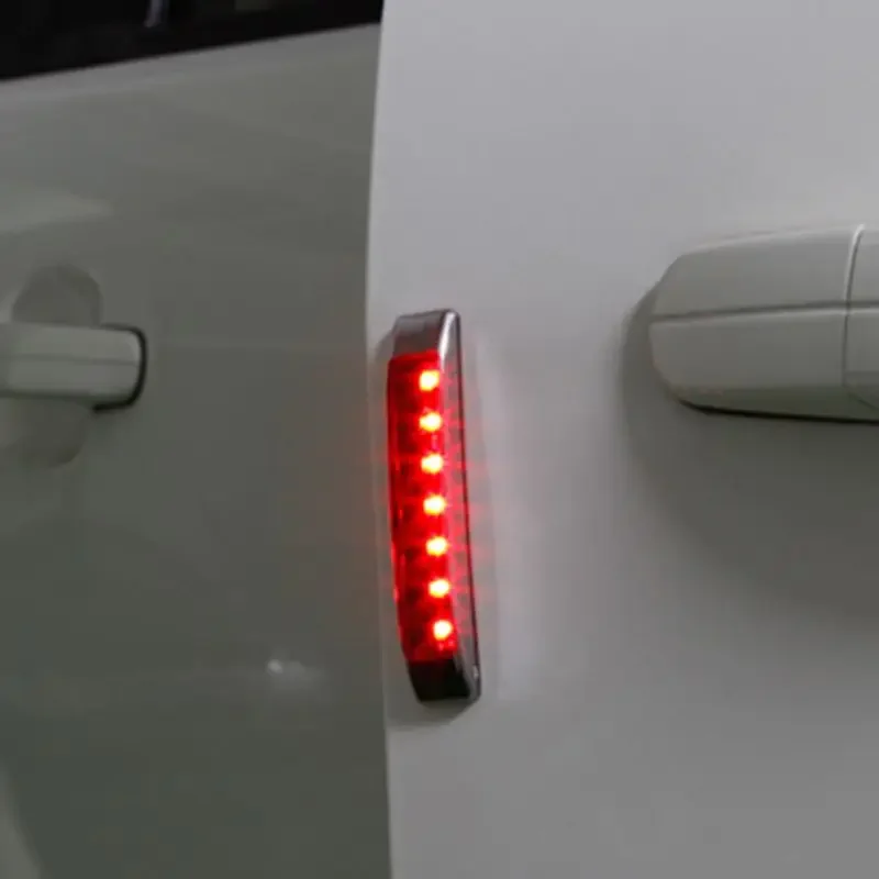 Anti Collision Car-styling Auto Light Car Door Lights Solar LED Flashing Lamp LED Warning Lamp Motion Control