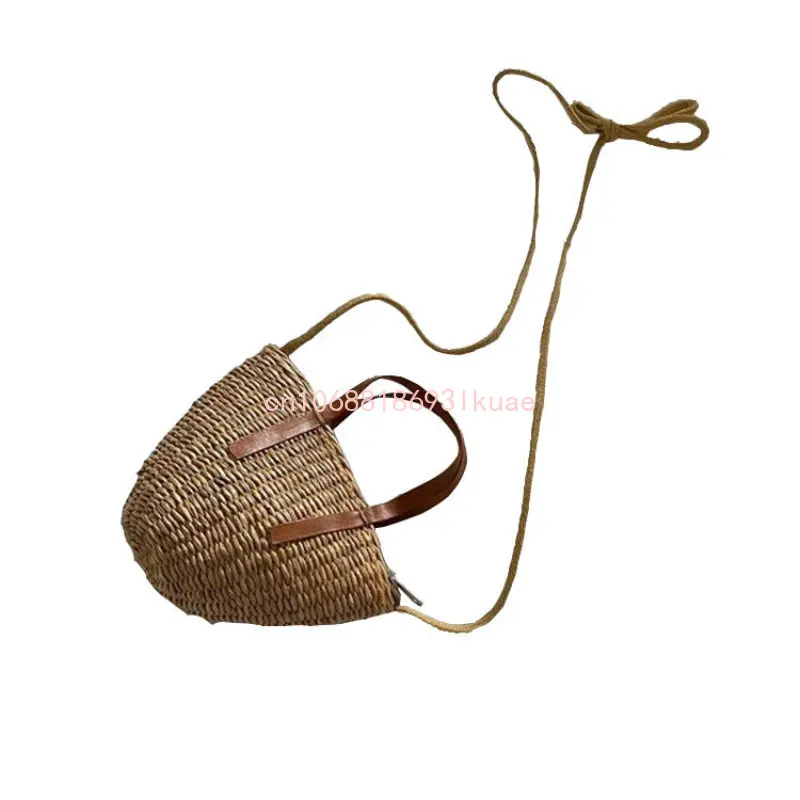 Kids Straw Bag Cute Girls Mini Crossbody Bags Rattan Toddler Purses and Handbags Child Messenger Bag