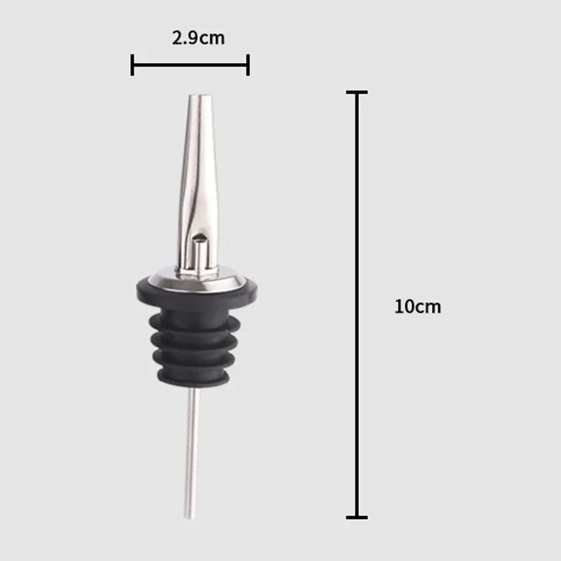 4Pcs Black/Rose Gold/Silver Liquor Pourers, Stainless Steel Liquor Bottle Pourers for Alcohol, Bar Accessories Pour Spouts