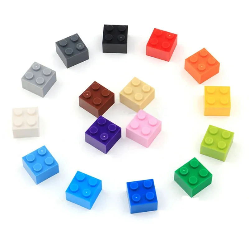 

200g2x2 DlY Building Blocks Thick FiguresBricks 2x2 Dots Educational Creative SizeCompatible With Plastic Toys forChildren