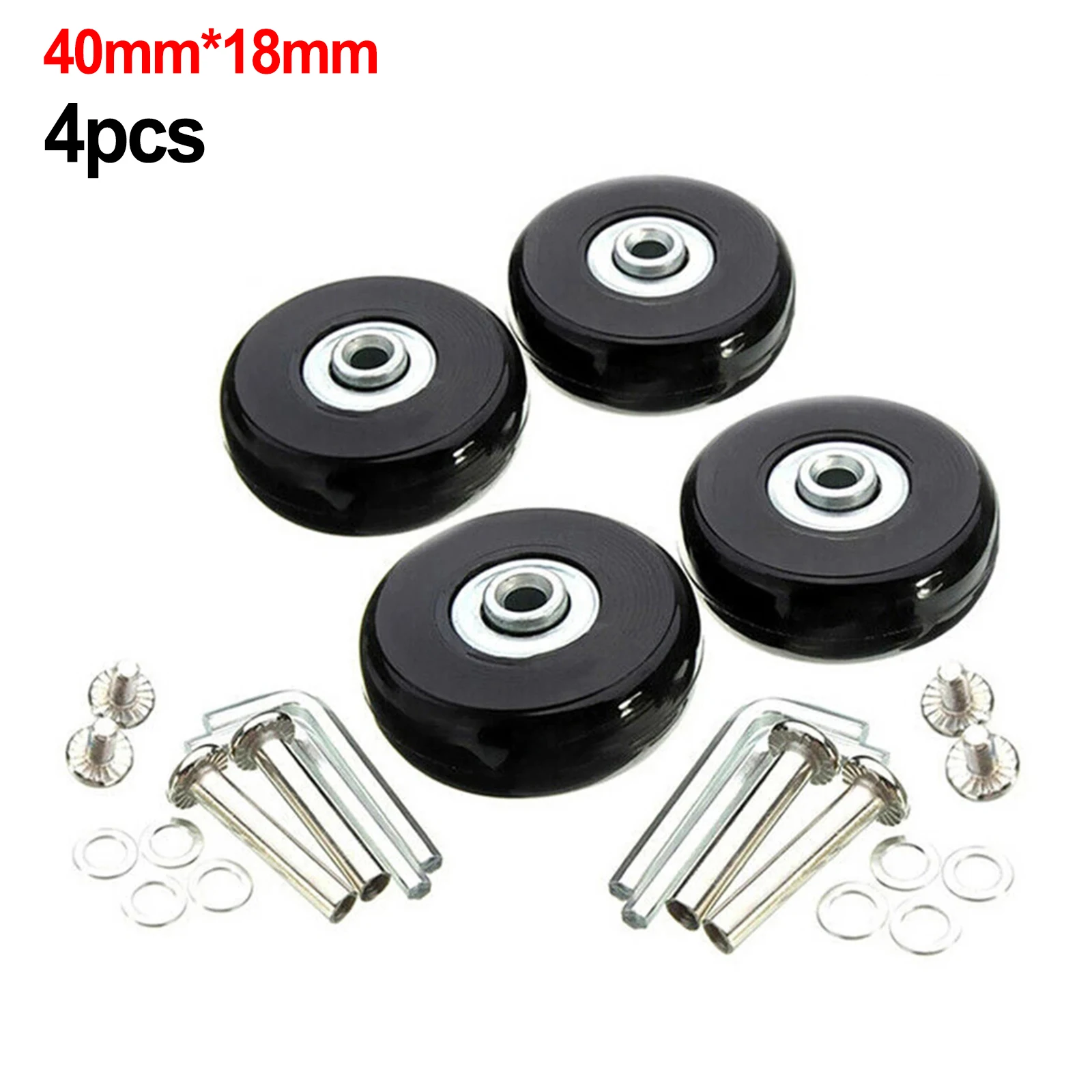 Ruedas de repuesto para equipaje de 4 piezas, ruedas de repuesto para reparación de Skate, 45mm X 18mm