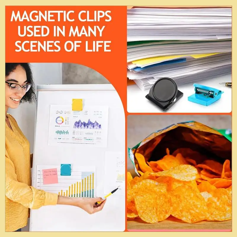 TTKK-54 Buah Klip Magnetik Tugas Berat Logam Klip Magnet Papan Tulis Klip Magnet Loker untuk Kulkas