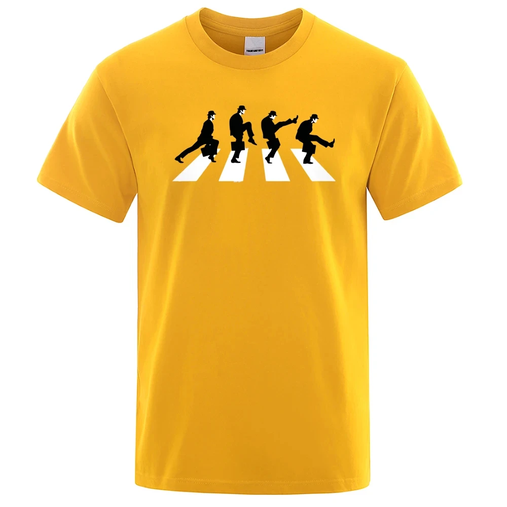 Men T-Shirt Monty Python The Ministry Of Silly Walks T Shirt Fashion Funny Short Sleeved Cotton Oversized Tshirt Tee 63681