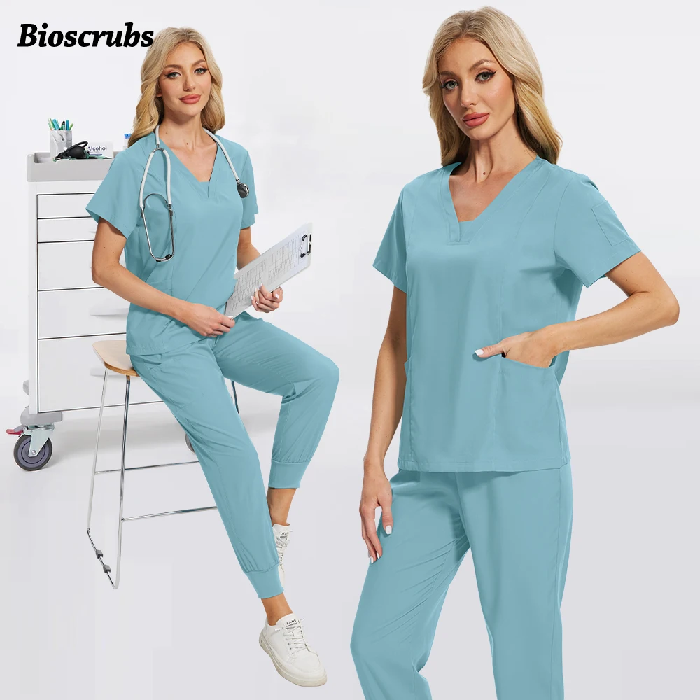 Medical Accessories Hospital Operating Room Surgical Workwear Doctor Nurse Scrub Set Pharmacy Lab Spa Uniform Unisex Jogger Set