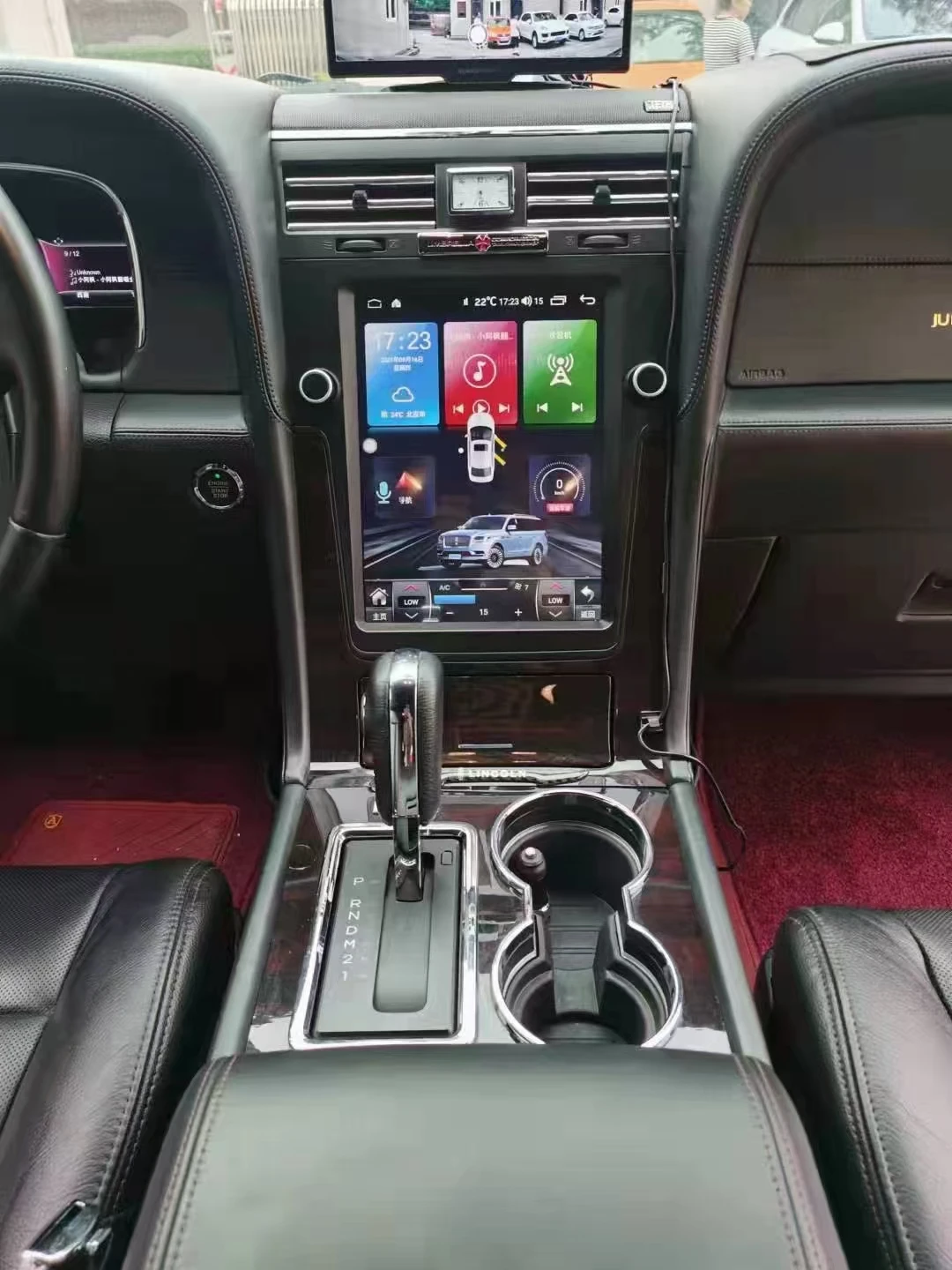 مشغل وسائط متعددة للسيارات لينكولن نافيجيتور 2014 2015 2016 2017 Carplay Car GPS Navi Android Radio Coche Bluetooth #2