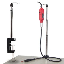 Adjustment Dremel holder hanging bracket Clamp-on flex shaft support Stand Locator for Mini drill Grinder Power Tool Accessories