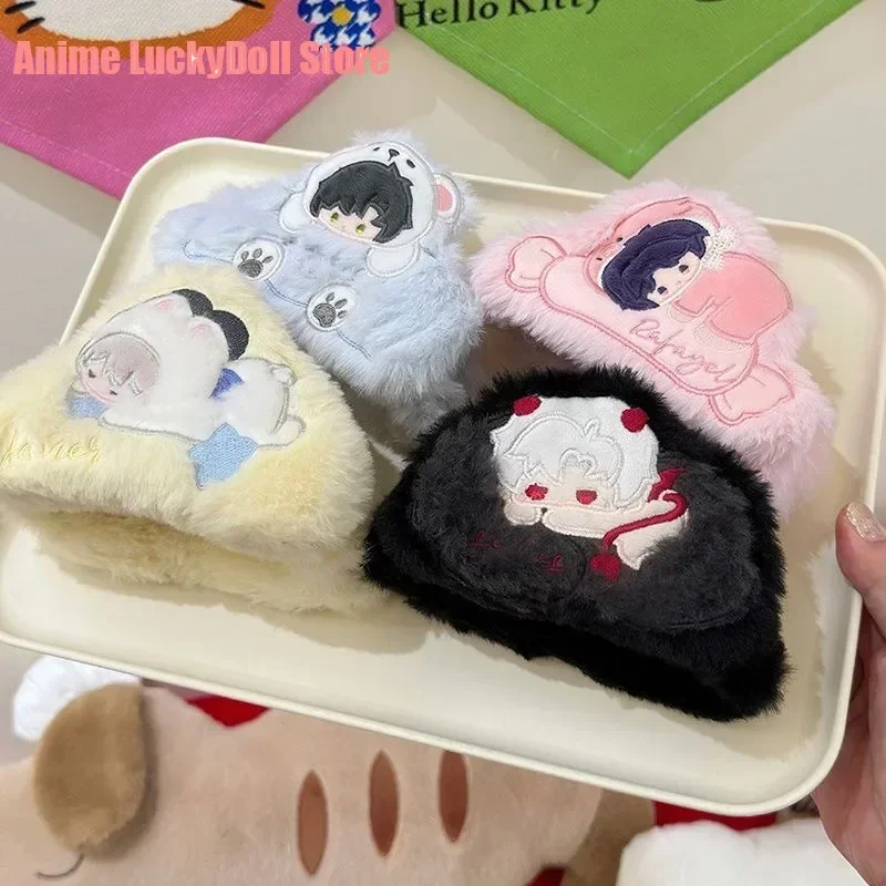 Anime Love and Deepspace Xavier Rafayel Zayne Sylus Cosplay Plush Stuffed Embroidery Hair Claw Clip  Accessory Fluffy Ornament