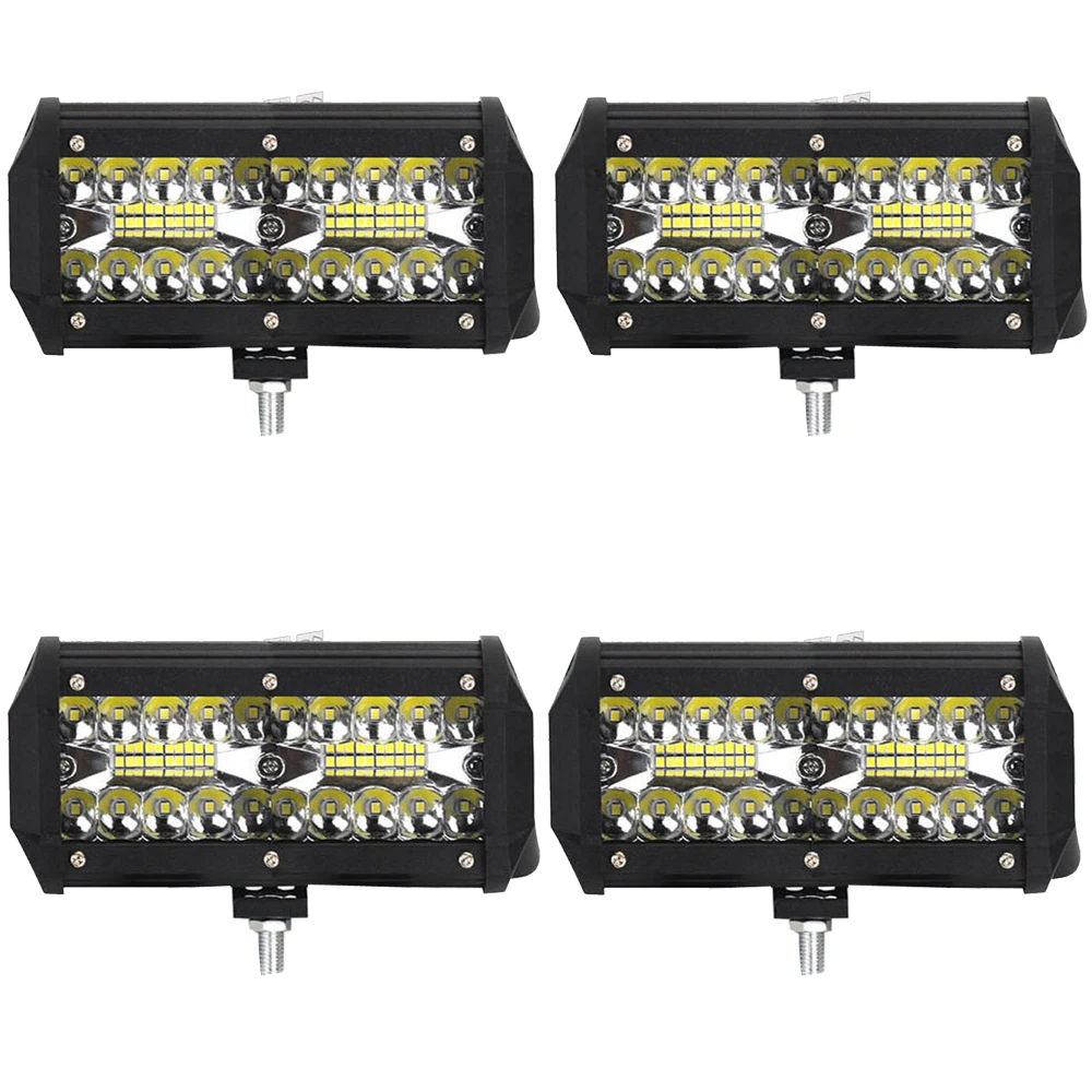 7 Inch 60W Combo Led Light Bars Spot Flood Beam 4x4 Spot 12V 24V 4WD Barra LED Headlight For Auto Boats SUV ATV iLight.