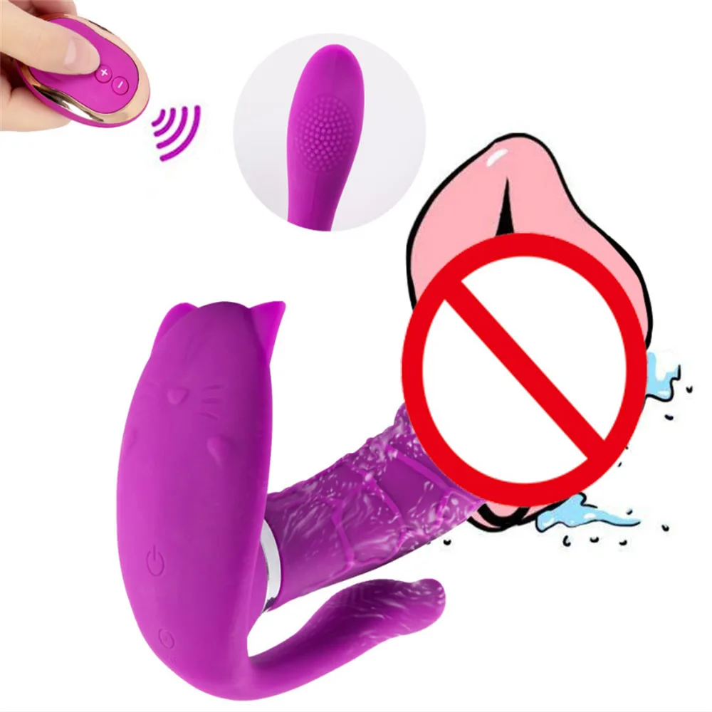 3 In 1 Butterfly Vibrator Remote Control Clit Clitoris Stimulator G-Spot Heating Panties Erotic Toy Women Orgasm Masturbator