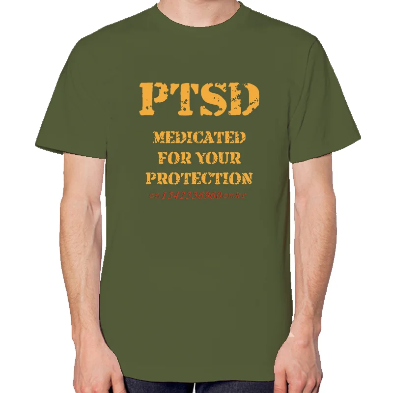 Bringing Awareness To Ptsd Graphic T Shirts Fashion Tees Tops Cotton New Shirts And T-Shirts Unisex Streetwear Print T Shirt