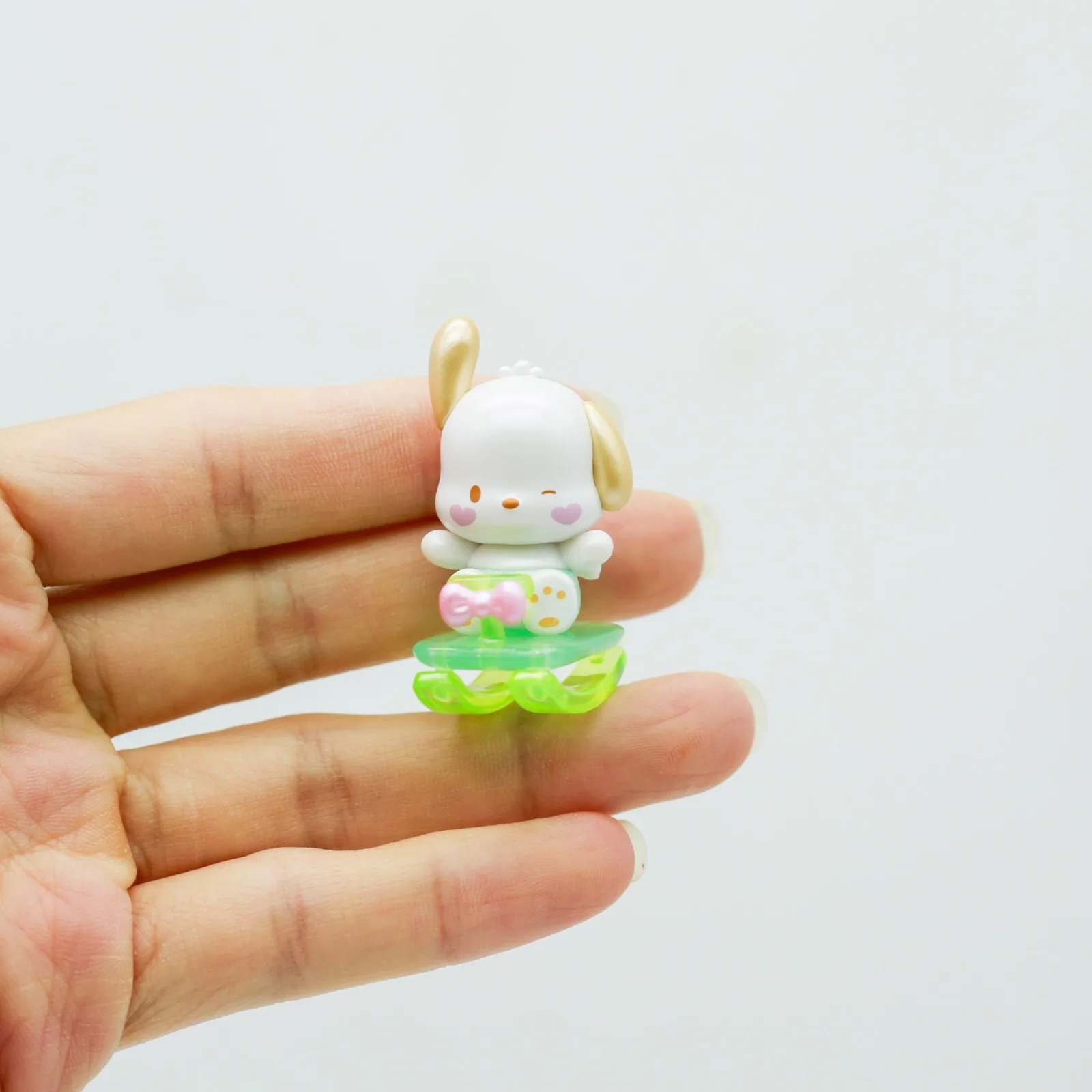 Sanrio personagens mini figura cadeira de balanço brinquedo caixa cega olá kitty minha melodia kuromi pochacco cinnamoroll boneca crianças presente