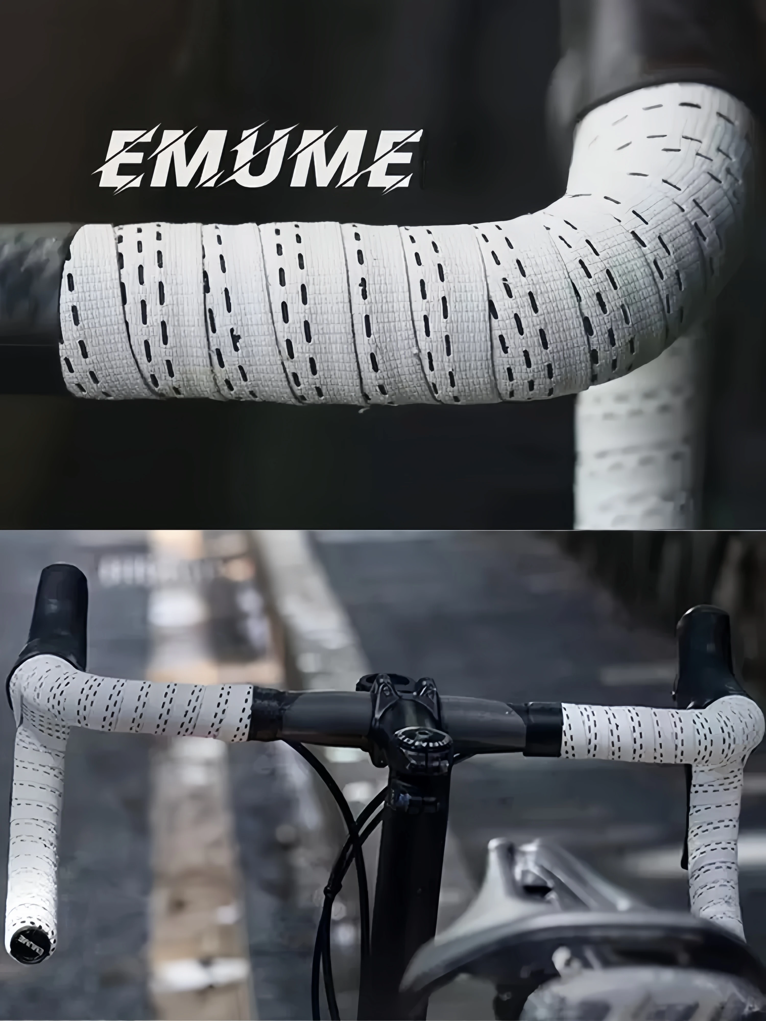 EMUME Road Bicycle Handlebar Strap Breathable and Dirt Resistant Anti Slip and Wear-resistant Road Bike Handlebar Strap