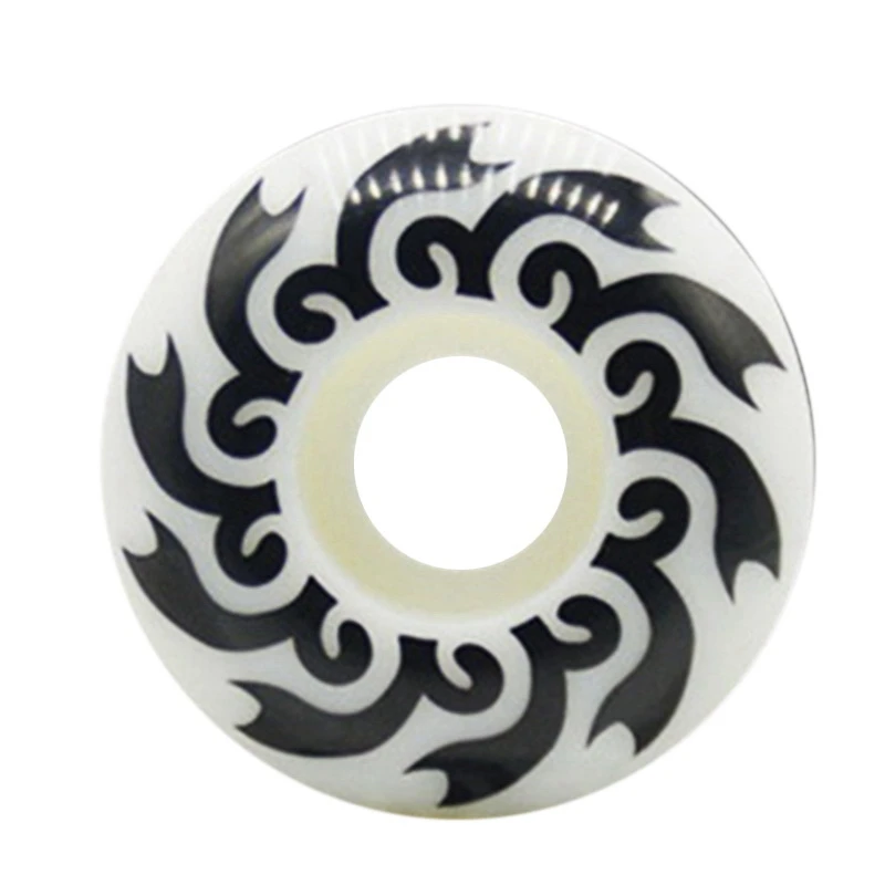 Top!-1Pcs 52Mm Pattern Skatboard Wheel High Hardness PU Wheel Double Rocker Perfusion Wheel For Skateboard Accessories